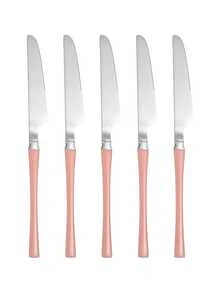 5pcs Stainless Steel Steak Knife Set, Suitable For Family Gatherings, Holiday Feasts, Buffet, Wedding Parties - View 10