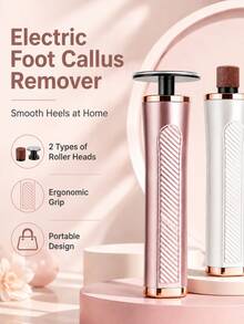 Cordless Electric Foot File, USB Rechargeable, 3 Aadjustable Speed Settings, Portable Foot Smoothing Device For Home And Nail Salon Callus Removal, Suitable For Dead Skin, Dry/Cracked Hard Skin And Calluses And Nail Polish Removal And Buffing, - View 5
