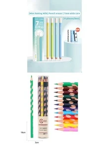 4pcs Macaron Color Large Pencil Erasers - Free Pencil Sharpener Included, Dust-Free Precision Erasers For Students, High-Light Erasers For Art Sketching - Extra Wide Core Pencil Eraser - View 13