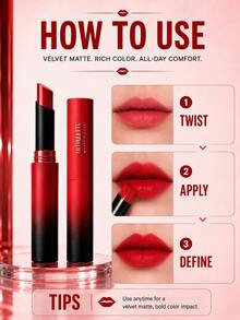 Maybelline 美寶林 Matte Mist Slim 唇膏 #299 1.7g，巧克力色調，霧面妝效，不乾澀，輕盈絲滑，豐盈唇部，日常上鏡妝容 - 美寶蓮霧感霧面細管唇膏 299 - 查看 11