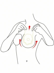 1pair Silicone Breast Lift Tape & Nipple Paste, Invisible Adhesive Bra Pads For Summer - Apricot - View 4