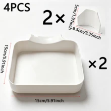 Universal Washing Machine Water Tray And Drainage Guide Plate, Front-Load Washing Machine Anti-Overflow Tray, Washing Machine Outlet Leak-Proof Water Collection Box, Effectively Prevents Laundry Room Floor Leaks, Practical Home Bathroom Accessory - Multicolor - View 13