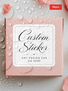 1/24/96/180pcs Customizable Waterproof & Oil-Resistant Stickers, Customizable Text, Suitable For Planner Decoration, Luggage, Envelope Sealing, Gift Packaging. Perfect For Best Friends, Brothers, Friends, Family, Partners, Newlyweds, Multiple Sizes Suitable For Graduation Ceremony, Wedding Party, Housewarming Party, Birthday Season - Multicolor - View 61