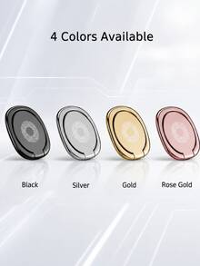 Support de téléphone rotatif à 360° en métal, support de doigt pliable ultra-fin, support de téléphone anti-chute, support de téléphone rond réglable, poignée arrière de téléphone, accessoire de smartphone universel, convient pour iPhone et Android, support de bureau mains libres - Multicolore - Voir 12