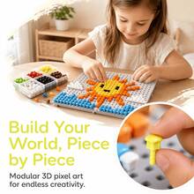 3+ Years Old Children Thick 3D Mushroom Peg Puzzle Toy, Educational Color And Shape Learning Toy, Ideal Christmas And Easter Gift For Boys And Girls - Multicolor - View 6