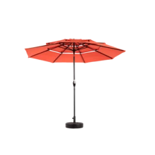 Aluminium 10ft 3 Tier Auto-Tilt (Khaki) (No Base) - 橘色 + 鋼鐵 + 花園與戶外 - 查看 4