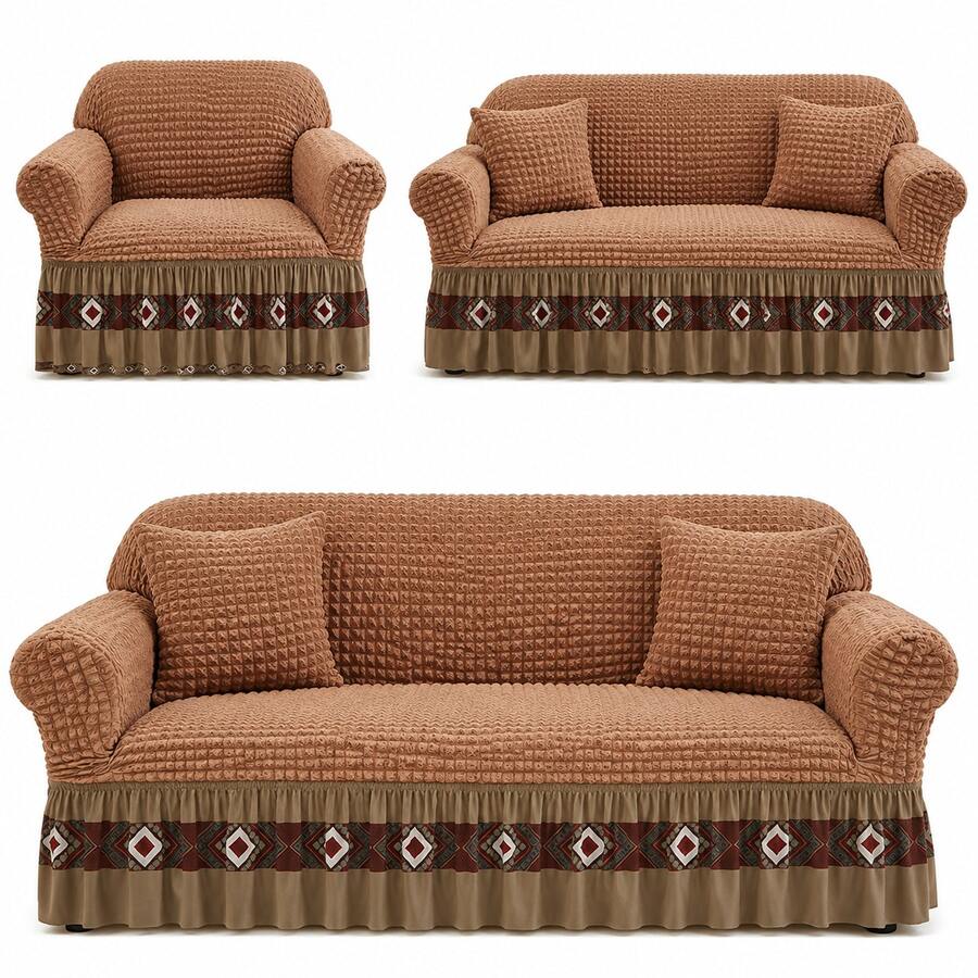 Sofa Slipcovers - Camel - View 1