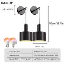 2pcs RGB Wall Lightp, Adjustable Height, Rechargeable Bulb With Remote Control, Ambient Wall Lamp For Living Room Bedroom Hallway Kitchen Interior Home Wall Lights - RGB Bulb - View 12