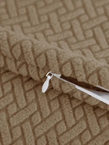 1pc Jacquard Pillowcase Sofa Cushion Cover Home Decor Protective Cover - Camel - View 9