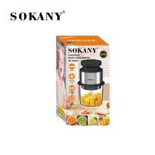 SOKANY 06061 Penggiling Bawang Putih dan Daging Rumah Tangga, Motor 300W, Mangkuk Kaca 0,7L, Pisau Baja Tahan Karat 3 Daun Berbentuk S, Dapat Dilepas dan Dibersihkan dengan Satu Tombol, Cocok untuk Sayuran, Daging, Bawang Putih, Perlengkapan Penting Pengolahan Makanan Dapur - Hitam - View 9
