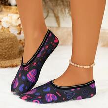Women's All-Season Home Slippers, Fashion Pattern, High Elasticity, Comfortable Floor Shoes, Dance Shoes, Yoga Shoes - Multicolor - View 3