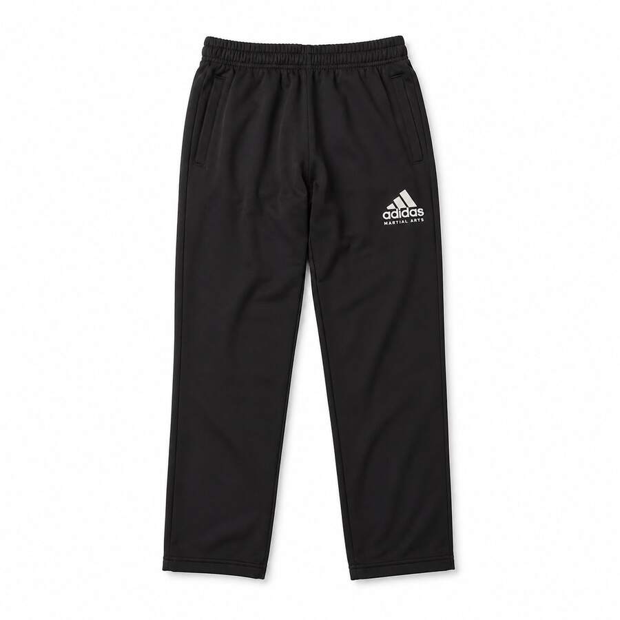 Adidas MARTIAL ARTS Straight-Leg Elastic Waist Sports Pants Black Classic Men's - Black - View 1