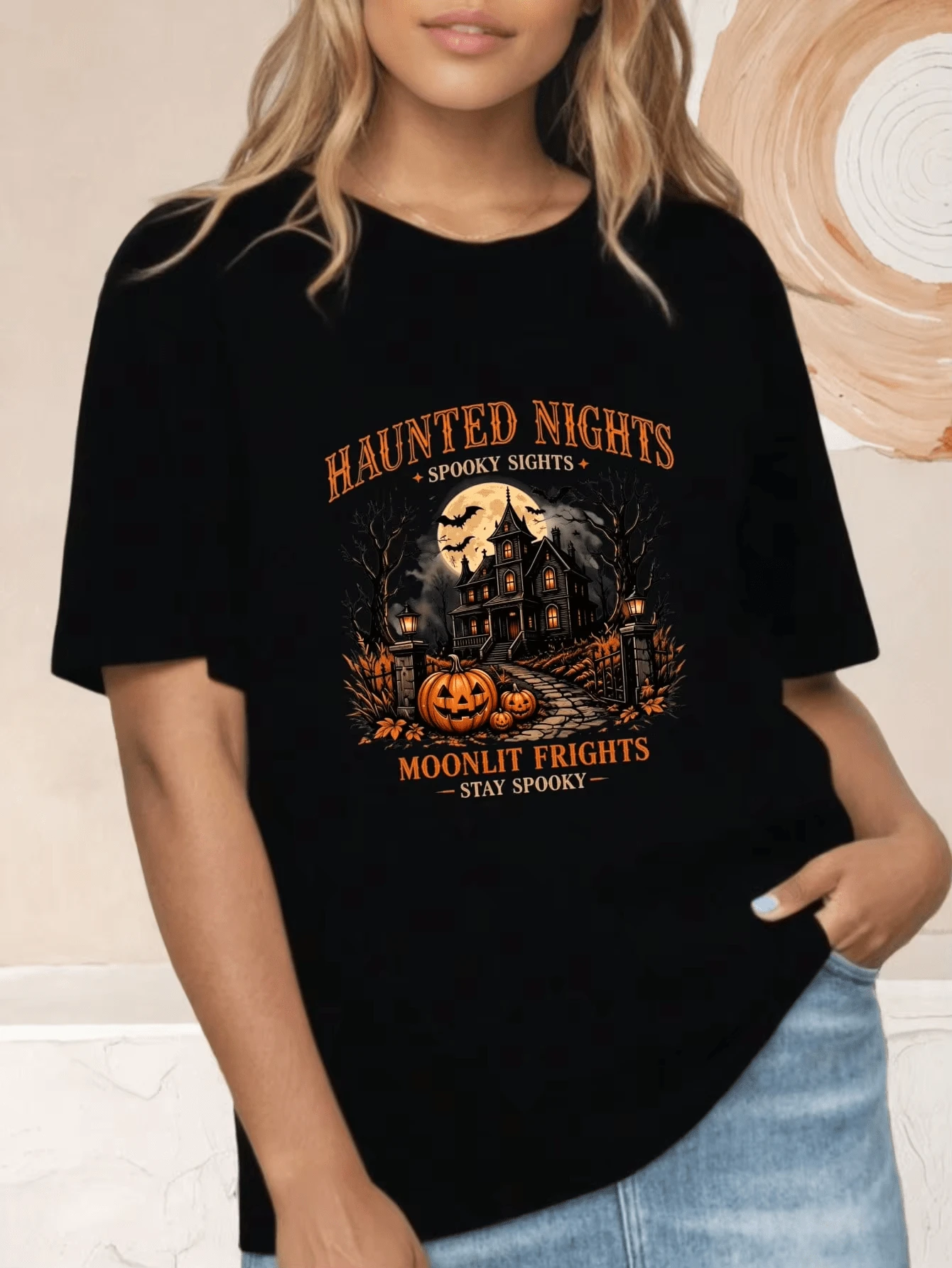 Women T-Shirts - 黑色 - 查看 1