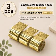 Self-Adhesive Mosaic Mirror Sticker Roll, 5mm Glass Mini Mirror Squares, Suitable For DIY Disco Ball, Crafts, Vases, Wall And Home Decor - Multicolor - View 21