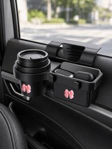 Multifunctional Car Storage Box, Can Store Car Keys, Organize Car Window/Door Clutter, Equipped With Cup Holder, Car Window Storage Rack, Car Cup Holder, Car Window Cup Holder, And Additional Hanging Car Door/Side Window Cup Holder, With Storage Organizer Tray. Multifunctional Car Storage Box, With Cup Holder, Water Bottle Holder, Side Door/Car Window Phone Slot And Hanging Storage Rack, Easy To Install, Space-Saving, Stylish Appearance, Sturdy Structure, Car Accessories. - A - View 6