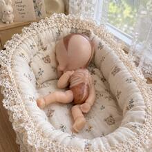 6 Inch Mini Full Solid Silicone Reborn Doll Soft & Elastic Touch Cute Skull‑Shaped Realistic Art Doll Handmade Collectible Figure Birthday Gift For Home Decor & Ornament - Apricot - View 7