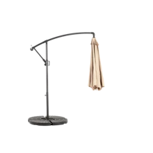 Best Choice Products 10ft Offset Hanging Market Patio/Easy Tilt Adjustment, Polyester Shade, 8 Ribs Backyard, Poolside - ( Dark Blue ) (No Base) - 卡其色 + 鋼鐵 + 花園與戶外 - 查看 5