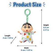 Gantungan Kunci MINISO Crayon Shin-Chan Blind Box, 1 Figur Koleksi Desain Acak, Gantungan Tas Karakter Lucu untuk Ransel, Dompet & Hadiah - Gaya Acak - 1 Kotak Buta - View 8