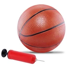 Grevosea 2 Kids Basketball Beach Bouncy Ball Mini Inflatable Basketball High Quality With Pump And Needle, Suitable For Indoor And Outdoor, Pool Party (5.5 Inch) - Multicolor - View 11