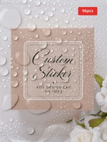 1/24/96/180pcs Customizable Waterproof & Oil-Resistant Stickers, Customizable Text, Suitable For Planner Decoration, Luggage, Envelope Sealing, Gift Packaging. Perfect For Best Friends, Brothers, Friends, Family, Partners, Newlyweds, Multiple Sizes Suitable For Graduation Ceremony, Wedding Party, Housewarming Party, Birthday Season - Multicolor - View 15