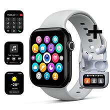 NcmRyu Set Jam Tangan Pintar Olahraga Luar Ruangan + Earphone Layar Sentuh Penuh 2,01 Inci, Mendukung Musik Bluetooth, Berbagai Mode Olahraga, Pemutaran Musik, dan Fungsi Lainnya, Cocok Sebagai Hadiah untuk Teman, Pasangan, Kompatibel dengan Android dan iOS - View 4