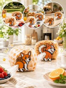 2/1pc Corgi Dog Butt Bread Clip & Snack Holder - 3D Printed Corgi-Shaped Plastic Bag Rack With Corgi Butt Design, Lightweight Kitchen Storage Accessory Suitable For Bread, Snacks, Pantry Decor - Gift For Pet Lovers, Corgi-Themed Home Decorationpcs - Multicolor - View 1