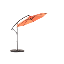 Best Choice Products 10ft Offset Hanging Market Patio/Easy Tilt Adjustment, Polyester Shade, 8 Ribs Backyard, Poolside   -  ( Dark Green )(No Base) - 橘色 + 鋼鐵 + 花園與戶外 - 查看 5
