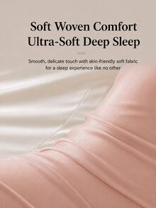 1pc Ergonomic Zoned Support Pillow For Deep Sleeping, Double-Sided Neck Support, Memory Foam Pillow Core & Removable Soft Cover, Home Use, All Seasons Suitable - Pink/White - View 5