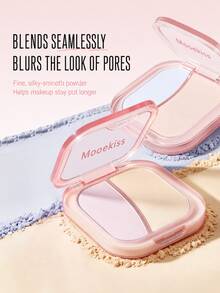 Mooekiss Highlighter Wajah Dual-Tone Berkilau Tinggi dengan Kontur 3D untuk Struktur Tulang, Riasan Bergaya Korea yang Menawan - 01 Biru Bulan Laut - View 5