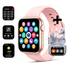 NcmRyu Set Jam Tangan Pintar Olahraga Luar Ruangan + Earphone Layar Sentuh Penuh 2,01 Inci, Mendukung Musik Bluetooth, Berbagai Mode Olahraga, Pemutaran Musik, dan Fungsi Lainnya, Cocok Sebagai Hadiah untuk Teman, Pasangan, Kompatibel dengan Android dan iOS - View 14