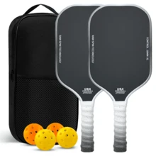 2026 New Premium Summer Gradient Color Grip Carbon Fiber T700 Pickleball Paddle Set USAPA PP Honeycomb Core Pickleball Racket - Multicolor - View 5