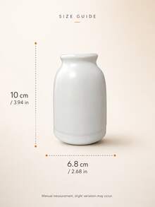 1pc White Vase, Minimalist Decorative Vase, Suitable For Tulips, Roses, Reed Grass, Dried Flowers And Green Plants, Elegant Home Decor, Suitable For Tabletop, Bookshelf, Mantel, Entryway, Bedroom, Perfect As Housewarming Gift - Selected Items - View 13