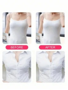 1pair Silicone Breast Lift Tape & Nipple Paste, Invisible Adhesive Bra Pads For Summer - Apricot - View 8