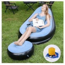 1 Sofa Tiup PVC, 1 Pompa Udara, 1 Selang Udara. Kursi Luar Ruangan PVC, Kursi Tiup, Kursi Portabel Lipat, Perlengkapan Luar Ruangan, Dekorasi Rumah, Kursi Bean Bag Tiup untuk Penggunaan Luar Ruangan, Kursi Kemah Tiup, Sofa Santai Tiup - MultiWarna - View 5