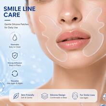 2pcs Silicone Corner Of Mouth And Cheek Beauty Patches, Facial Training Beauty Patches, Soft And Skin-Friendly, Tight Fit, Easy To Use, Suitable For Daily Home Use, Washable And Reusable - Multicolor - View 10