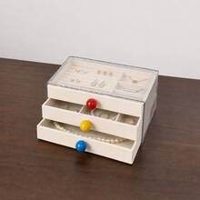 Large Capacity Multi-Layer Jewelry Storage Box With Transparent Lid, Compartment Tray For Earrings, Rings, Bracelets And Necklaces - Multicolor - View 5