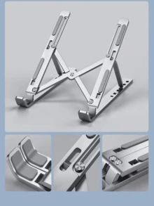 Laptop Stand, Foldable Height Adjustable Stand, Portable Desktop Holder, Tablet Phone Stand, Multi-Angle Support Bracket, Computer Base, Desktop Stand, Ventilation Heat Dissipation, Sturdy And Durable, Convenient To Carry, Travel Essential, Suitable For Home Or Office, Multiple Styles Available, Perfect Gift For Family And Friends - View 1