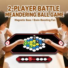 Magnetic Curve Ball Battle Board Game, Two Players Competitive Tabletop Battle Game, Parent-Child Interactive Puzzle Game, Educational Logic Training Toy, Fun Family Party Game Gift For Boys Girls - Multicolor - View 6
