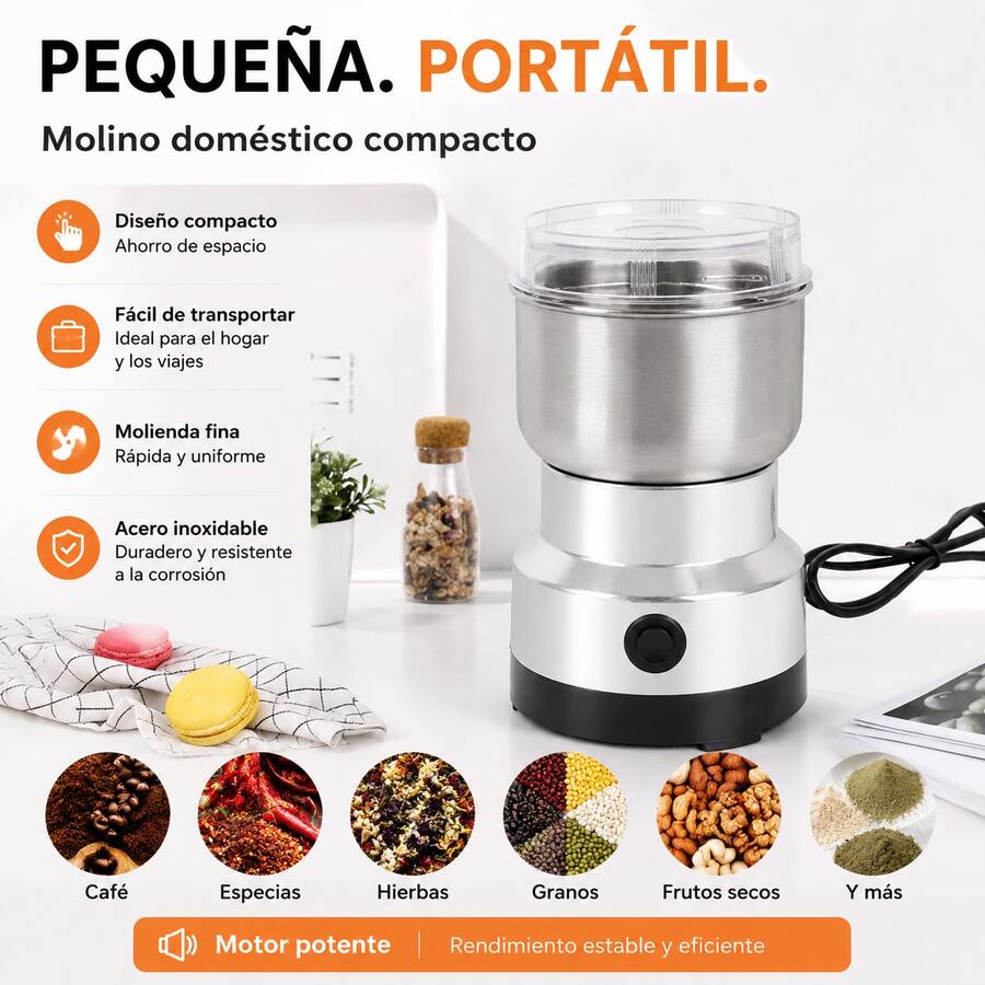 Spice & Nut Grinders - Silver - View 1