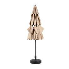 Aluminium 10ft 3 Tier Auto-Tilt (Khaki) (No Base) - 深藍色 + 鋼鐵 + 花園與戶外 - 查看 9
