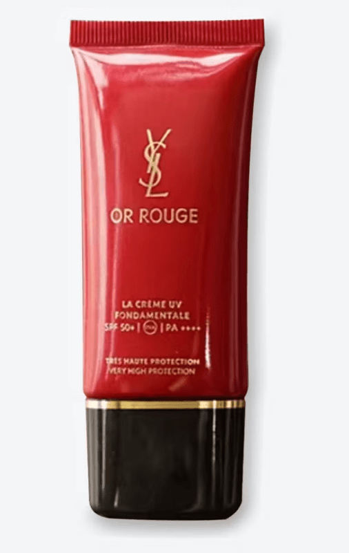YSL Saint Laurent Gold Saffron Luxury Sunscreen 30ml | Saffron Sunscreen SPF50+/PA++++ External Protection & Internal Nourishment Anti-Aging Rare Saffron Stigma + Pro-Xylane Derivative Watery Lotion Zero White Cast Lightweight Makeup-Friendly