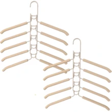 5-Tier Clothes Rack Maximizes Your Closet Space With This Multi-Layer Folding Hanger! Multi-Functional Clothes Rack, 5-Tier Metal Foam Hanger Detachable High-End Magic Anti-Slip Multi-Functional Storage Organizer Hanging Rack (Anti-Slip Foam May Inevitably Deform, Please Consider Carefully If You Mind) - Multicolor - View 14