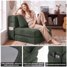 Futon - Verde Scuro - Visualizzare 4
