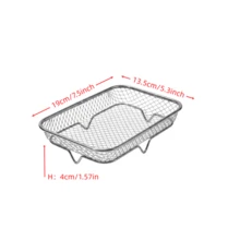 1/3 Layer Stackable Air Fryer Basket - Stainless Steel Cooking Rack, Suitable For Chicken Wings, Bread - Space-Saving Design, Even Heat Distribution, Easy To Clean - Fits Most Air Fryers, Kitchen Accessory, Durable Cookware - A - View 11