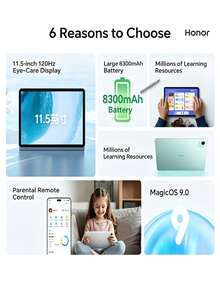 Honor Pad X9 Pro 11.5-Inch Tablet 120Hz Eye-Care Full Screen 8300mAh Large Battery - Multicolor - View 2