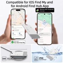 RSH Kartu Pelacak Pintar Sistem Ganda, Kompatibel dengan Apple Find My & Find Hub, Tahan Air IP68, Pengisian Daya Nirkabel, Ultra Tipis, Bluetooth, Tag Pencari Anti-Hilang untuk Dompet, Koper, Paspor - MultiWarna - View 13