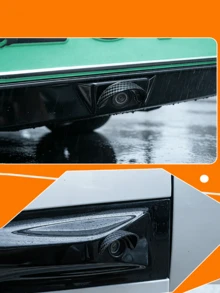 2/4pcs Car Camera Protective Cover, Rainproof, Fogproof, Anti-Glare, Highly Durable - A - View 7