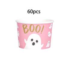 20 cái/40 cái/60 cái cốc giấy kem Halloween màu hồng hình con ma, 9oz mỗi cốc, trang trí họa tiết con ma hồng Boo. Cốc giấy dùng một lần, phù hợp cho thực phẩm nóng và lạnh, kem, v.v., hoàn hảo cho tiệc Halloween và tiệc sinh nhật - Xem 10