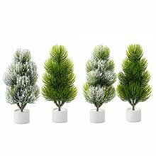 Mini Christmas Trees Christmas Decor Artificial Christmas Decorations, Christmas Tree Bottle Brush Trees Christmas Table Decorations - Multicolor - View 11