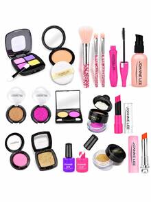Tas Kosmetik Anak Perempuan, Tas Tangan Putri, Mainan Putri Mainan, Termasuk Cermin, Sisir, Lipstik, Parfum, Hadiah Ulang Tahun Liburan, Bukan Kosmetik Asli - MultiWarna - View 11